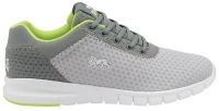Debenhams  Lonsdale - Grey and Lime Tydro mens lace up sports trainer