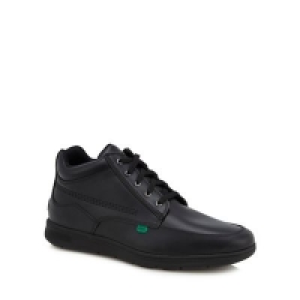 Kickers - Black leather Kelland lace up boots