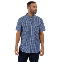 Debenhams  Regatta - Blue Rainor short sleeved shirt