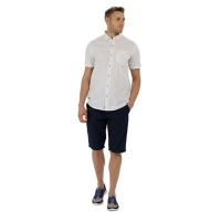 Debenhams  Regatta - White Damaro shorts sleeved shirt