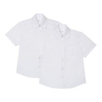 Debenhams  Debenhams - Set of 2 boys white short sleeve generous fit 