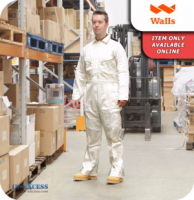 InExcess  Walls 100% Cotton Painters Coveralls - White