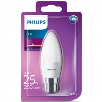 BMStores  Philips 25W B22 LED Candle Light Bulb