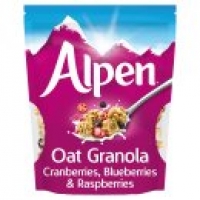 Asda Alpen Oat Granola Crunchy Blueberries Cranberries Raspberries