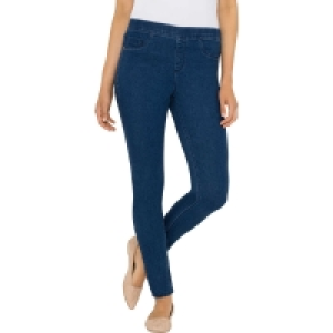 B Collection Womens Long Jeggings - Blue