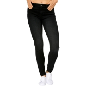 B Collection Womens Skinny Jeans - Black