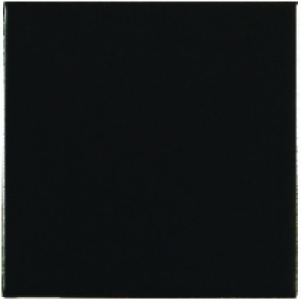 Wickes Black Satin Ceramic Wall Tile 100x100mm