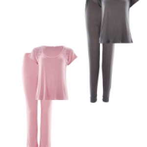 Avenue Ladies Lace Insert Pyjamas