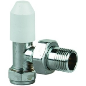 Radiator Lockshield Valve 15mmx1/2in PK5