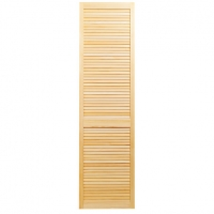 Wickes Internal Closed Louvre Door Pine - 1981 x 533mm &pound;52.00