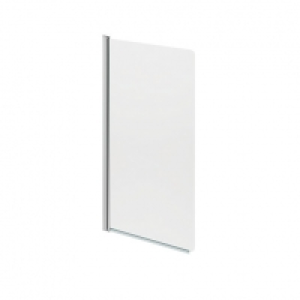 Wickes Half Frame Bath Screen - Chrome with Clear Glass &pound;57.00
