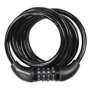 Master Lock 8221EURDPRO 4 Digit Resettable Braided Steel Cab &pound;9.99