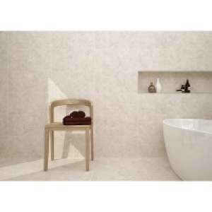 Wickes Shale Travertine Beige Ceramic Tile 600 x 300mm &pound;21.58