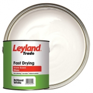Leyland Trade Fast Drying Gloss Paint - Brilliant White 2.5L &pound;22.99
