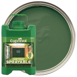 Cuprinol One Coat Sprayable - Forest Green 5L &pound;17.99