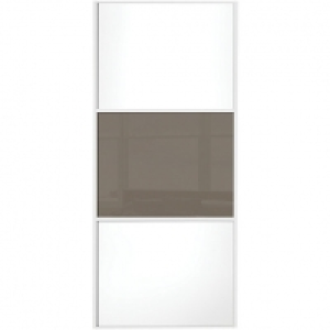 Wickes Sliding Wardrobe Door Wideline White Panel & Cappucci &pound;127.20
