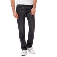 Debenhams  Levis - Black 501 mid wash straight leg jeans