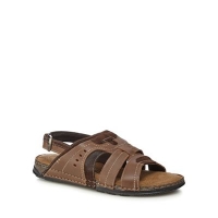 Debenhams  Mantaray - tan leather Vilamoura sandals