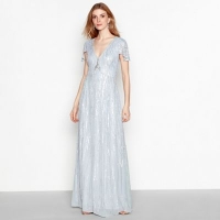 Debenhams  No. 1 Jenny Packham - Pale blue sequin Rita maxi dress