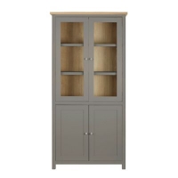 Debenhams  Corndell - Light grey glazed Marlow cabinet