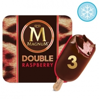 Tesco  Magnum Double Raspberry Ice Cream 3 X88ml