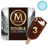Tesco  Magnum Double Coconut Ice Cream 3 X88ml