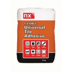 Norcros Universal Flexible Tile Adhesive White 10kg £13.99