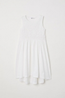 HM   Jersey dress with lace
