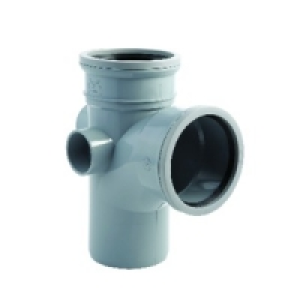 Wickes 110mm Grey Soil Pipe 92.5 Deg Branch £12.99
