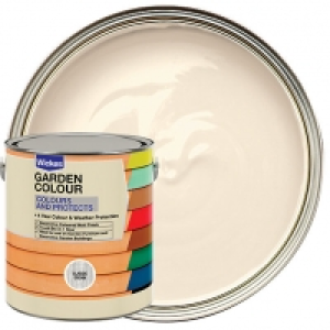 Wickes Garden Colour Matt Wood Treatment - Classic Cream 2.5 £12.99