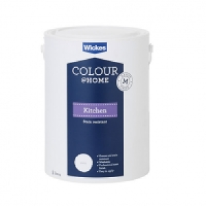 Wickes Colour @ Home Kitchen Matt Emulsion Paint - White 5L &pound;20.00