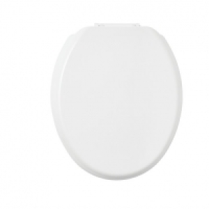 Wickes Thermoset Stainless Steel Hinge Toilet Seat - White &pound;21.00