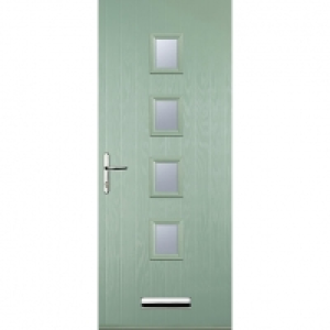 Euramax 4 Square Chartwell Green Right Hand Composite Door 9 £739.99