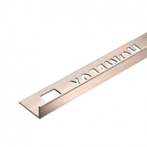 Homelux 10mm Metal Straight Edge Champagne Tile Trim £17.99
