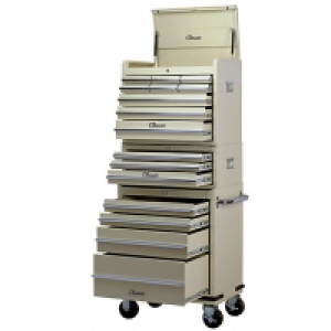 Hilka Classic 16 Drawer Mobile Combination Unit - Cream £499.99