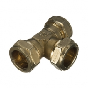 Wickes Compression Equal Tee - 15mm Pack of 10 &pound;14.10