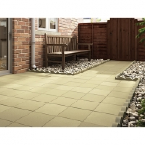 Marshalls Richmond Smooth Buff 450 x 450 x 32mm Paving Slab &pound;2.89