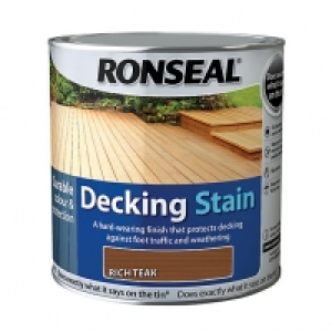 Ronseal Decking Stain - Rich Teak 2.5L £24.99