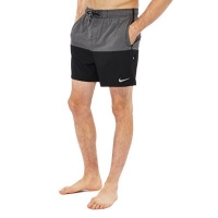 Debenhams  Nike - Grey colour block swim shorts