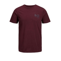Debenhams  Jack & Jones - Burgundy Autumn t-shirt
