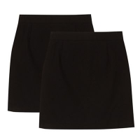 Debenhams  Debenhams - 2 pack girls black pencil skirts