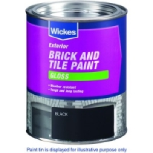 Wickes Exterior Brick & Tile Paint Gloss Red 750ml £12.99