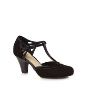 Good for the Sole - Black patent Glad high heel wide fit T-b £28.00