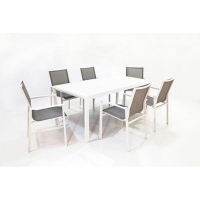Debenhams  Debenhams - Rochelle Dining table and 6 stacking chairs