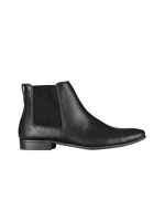 Debenhams  Burton - Black leather look chelsea boots