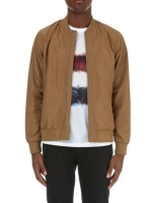 Burton - Tan nylon bomber jacket