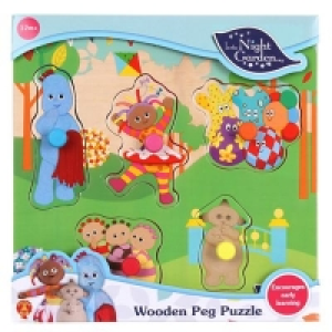 In the Night Garden - 5 piece wooden peg puzzle