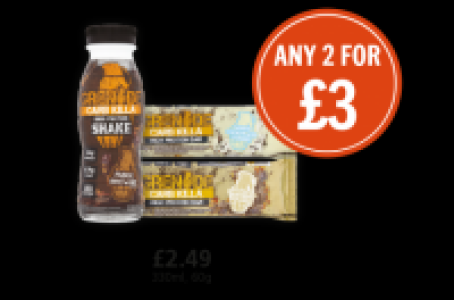 Budgens  Grenade Carbkilla Fudge Brownie, Caramel Chaos, White Chocol