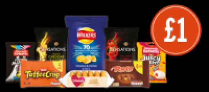 Toffee Crisp Multipack, Rolo Multipack, Walkers Sensations C