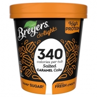 Tesco  Breyers Salted Caramel Cake Low Calorie Ice Cream 500Ml